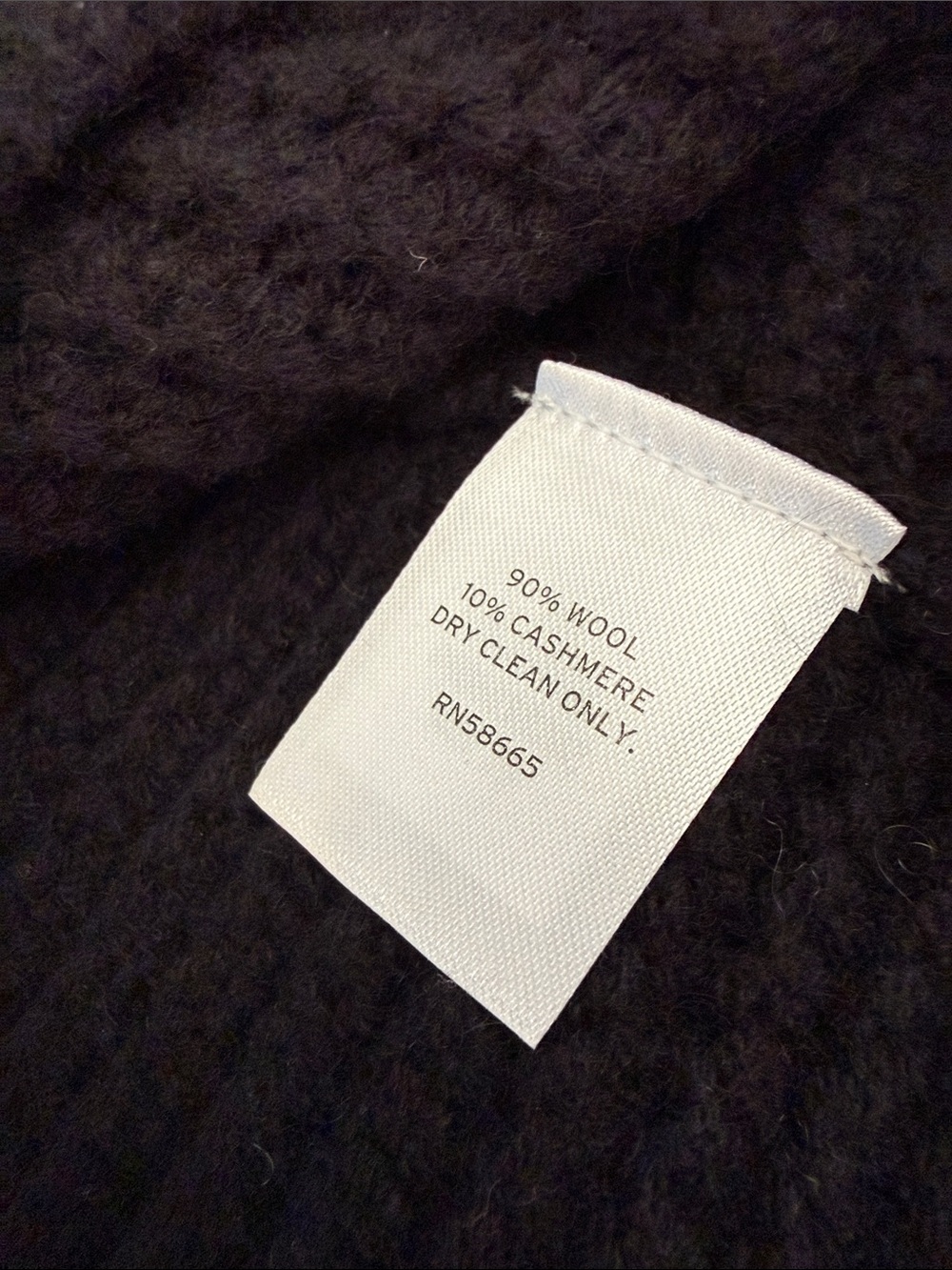 🆕 Nordstrom | Wool & Cashmere Black Puff-Sleeve Pullover Sweater SZ medium - Picture 11 of 12